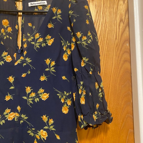 Reformation Larchmont Midi Dress- Size 0 - Picture 6 of 10